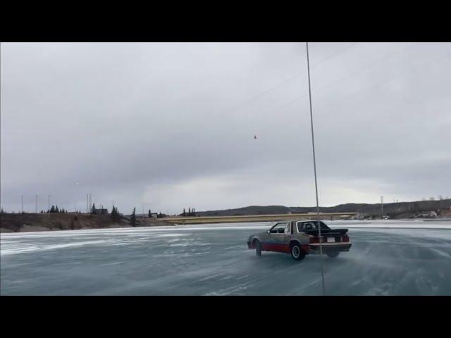 My first time ice drifting at Ghost Lake in my foxbody mustang! Plus some tandems with 2 foxbodies.