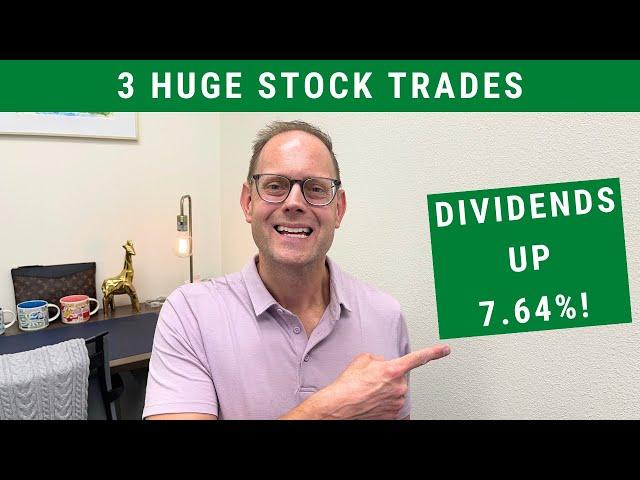 3 HUGE DIVIDEND STOCK TRADES (Passive Income Surges)