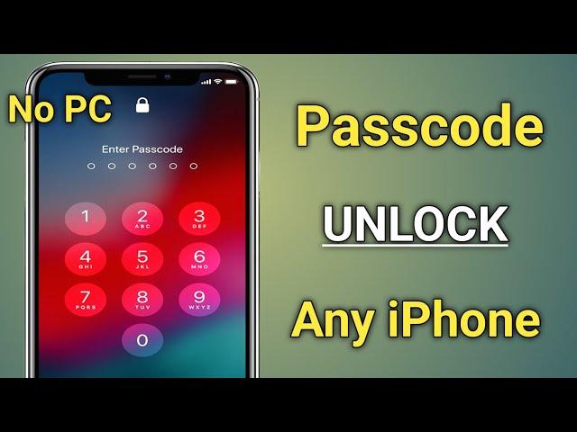 How To Unlock Any iPhone Screen Passcode Without Computer || Factory Reset Screen Locked iPhone