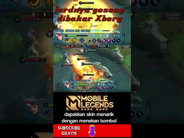 lord gosong dibakar xborg gameplay mlbb #shorts