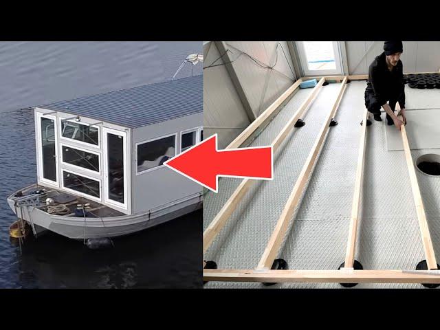 BUILDING A RAISED FLOOR INSIDE MY BARGE BOAT