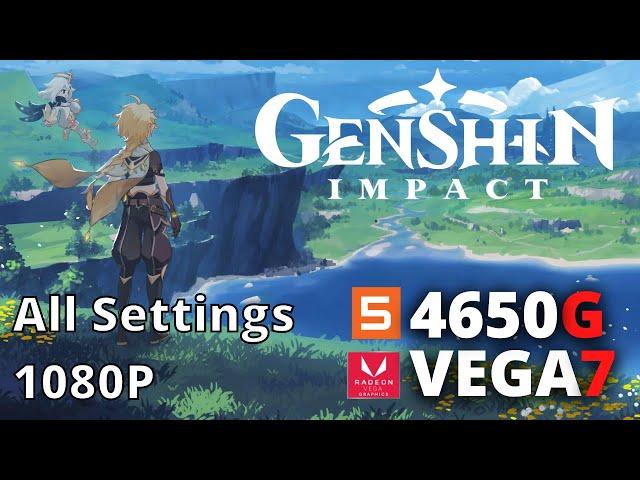 Genshin Impact | RYZEN 5 4650G VEGA 7 1080P 16Gb Ram All Settings