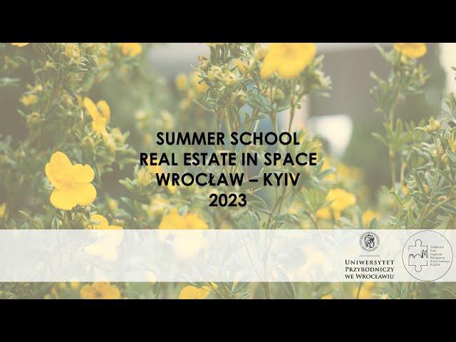 Summer School | 2023: Real estate in space