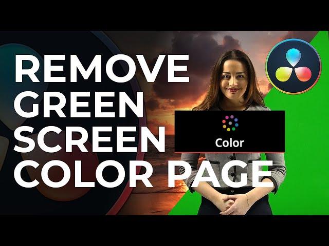 How to remove a GREEN SCREEN in Davinci Resolve (Color Page)