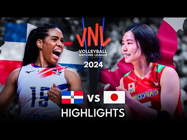  JAPAN vs DOMINICAN  | Highlights | Women's VNL 2024
