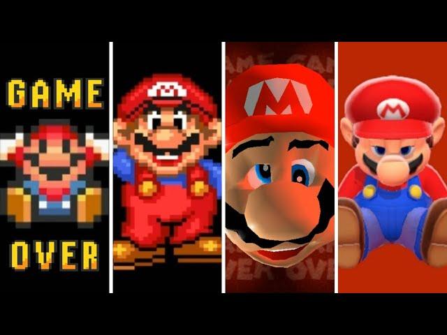 Evolution of Game Overs in Mario Games (1985-2019)