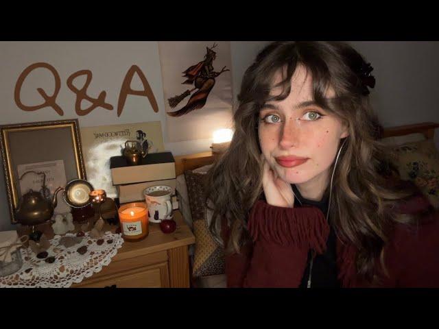 ASMR cozy get to know me Q&A ️ close clicky whisper 