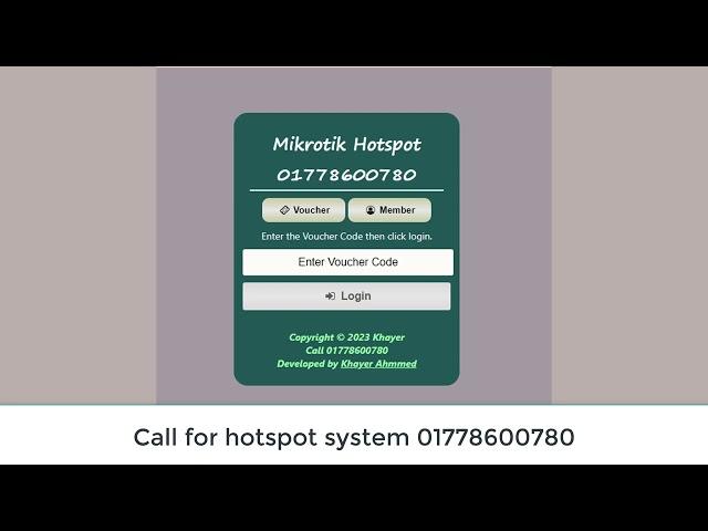 Mikrotik Hotspot Voucher System for Qatar | Dubai | Saudi Arabia