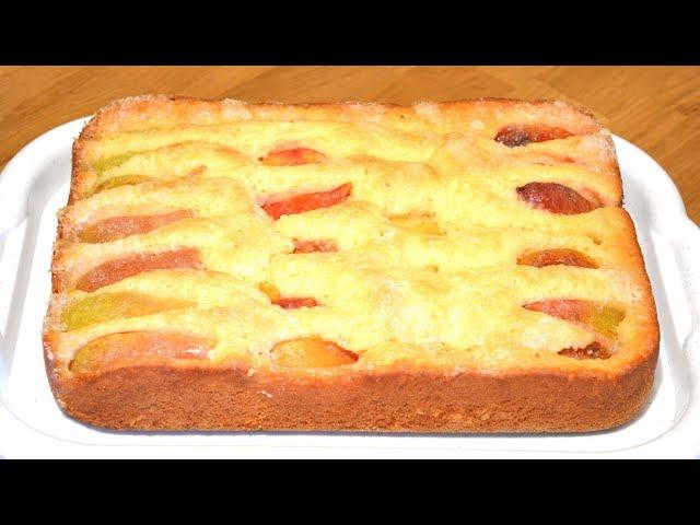 Безумно вкусный и простой пирог с фруктами