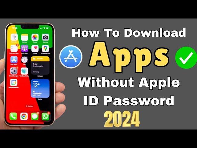 How To Download Apps Without Apple iD Password | Download Apps From App Store No Apple ID Password