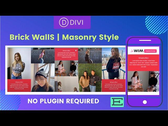 How To Create Masonry Layout In Divi Without Using A Plugin | Brick Walls  Or Magazine Style in Divi