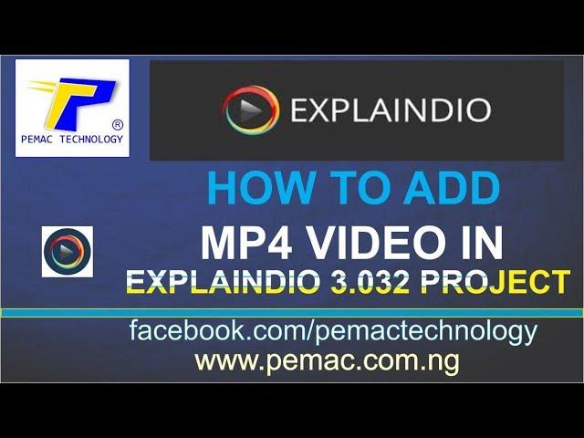 HOW TO ADD MP4 VIDEO IN EXPLAINDIO 3 032 PROJECT