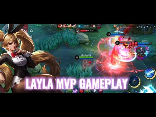 THE BEST EPIC COMEBACK LAYLA MVP GAMEPLAY| SICKEST LAYLA BUILD| LAYLA BEST BUILD| LAYLA TOP GLOBAL