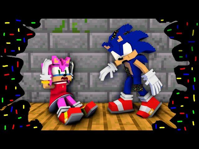 FNF Corrupted “SLICED”(Pt.6) Sonic and Tails VS Amy But Everyone Sings It Annoying Orange Minecraft