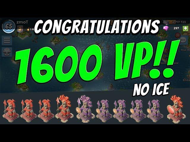 Boom Beach - 1600VP with No Ice! The Push Continues