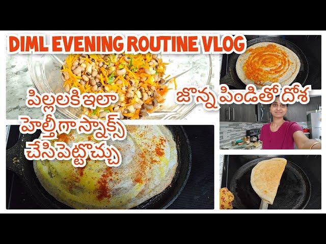 DIML Vlog | Indian Mom Evening Routine | Jonna Dosa | Telugu Vlogs | Alasandala Chat