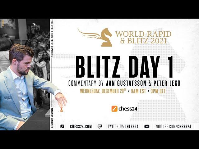 World Blitz Chess Championship | Day 1 | Peter Leko & Jan Gustafsson