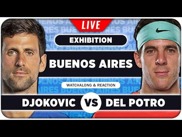 DJOKOVIC vs DEL POTRO • Argentina Exhibition 2024  • LIVE Tennis Watchalong Reaction