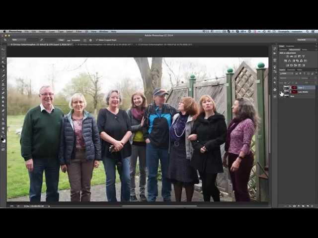 Photoshop Tutorial - Retouching Group Photos with Auto-Align Layers in Photoshop