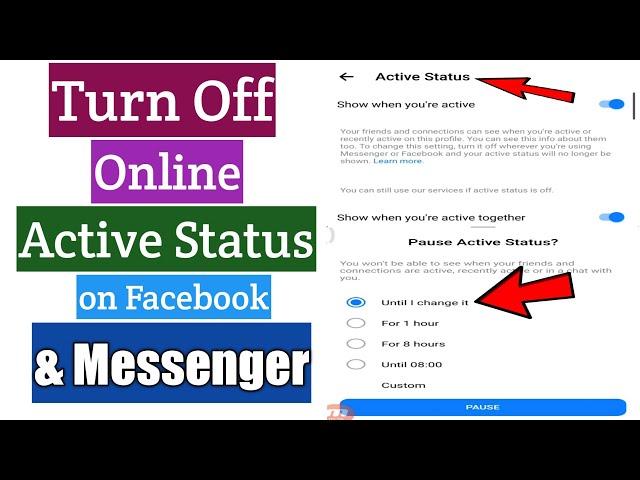 How To Turn Off Online Active Status on Facebook & Messenger