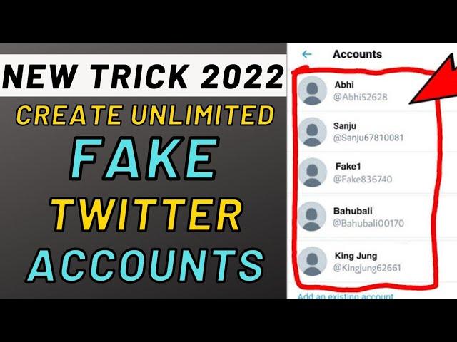 How to create unlimited Twitter accounts without orignal phone number and email address?