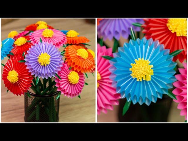 DIY | how to make flowers from straws - flowers from straws diy