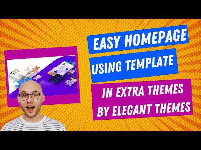 How To Use a Template in the Extra Theme by Elegant Themes