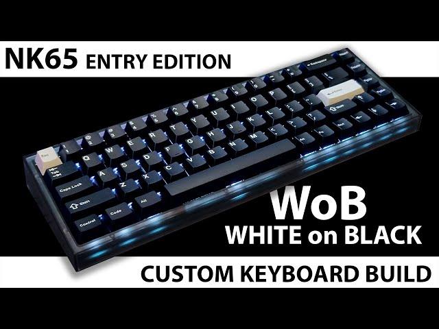 White on Black Custom Keyboard Build – Novelkeys NK65 Entry Edition – Evereglide Oreos