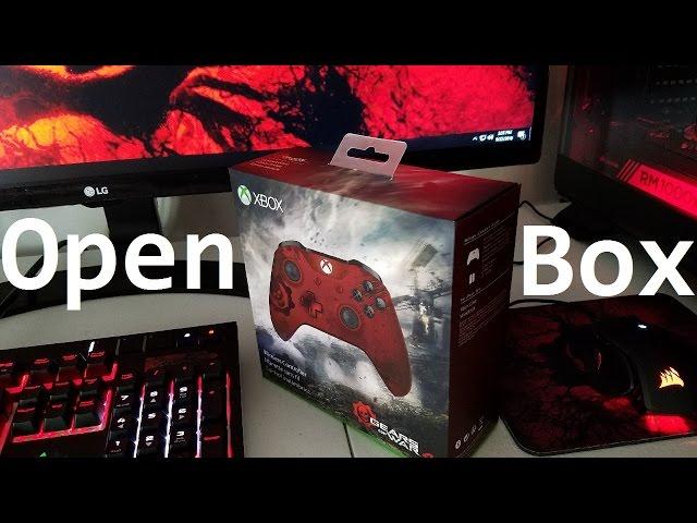 Gears of War 4 Crimson Omen Limited Edition Controller Open Box