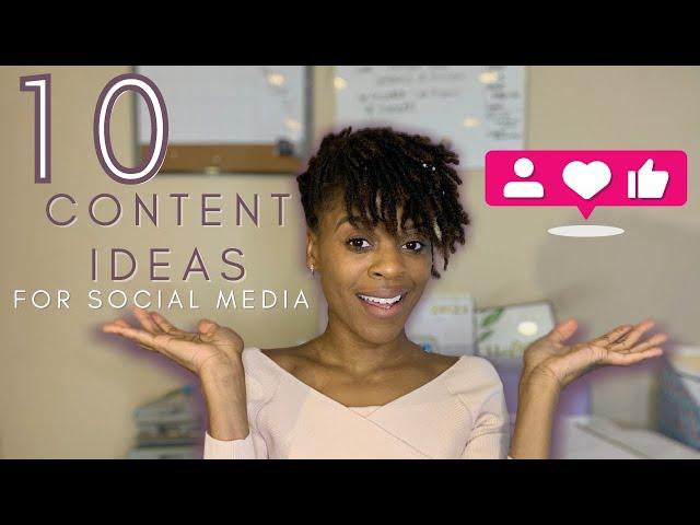 10 Content Ideas For Social Media 2021 | What To Post When You Run Out Of Ideas | Part 1