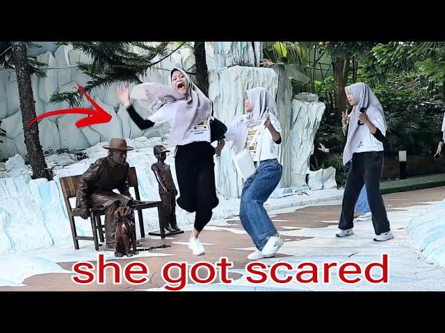 compilation Statue prank ..don't stop your laughs! Kompilasi prank patung roboh terbaik!!!