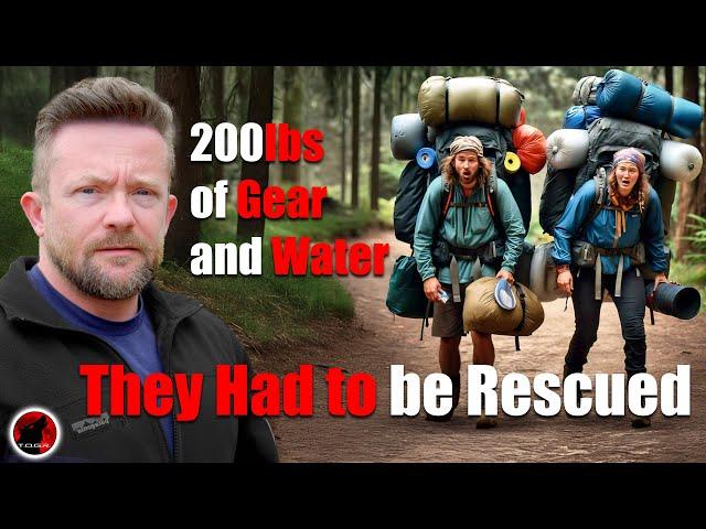 BREAKING NEWS : Couple CARRYING 200lbs of Gear & Water HAVE TO BE RESCUED