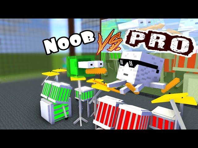 Monster School : NOOB VS PRO DRUMING - Minecraft Animation