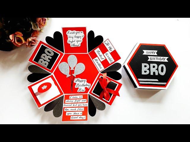 Beautiful Handmade Birthday Card for BROTHER | Birthday Card Ideas | Special Card | Tutorial