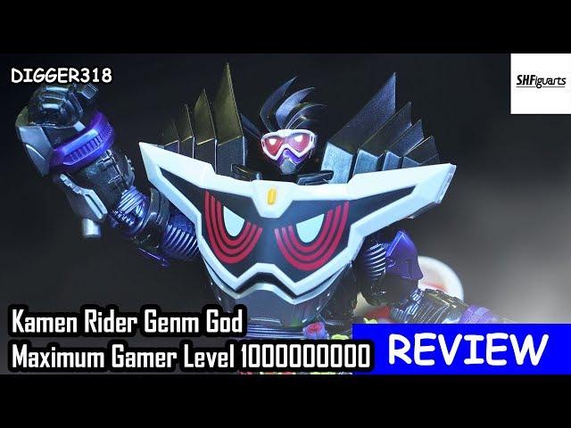 SH Figuarts Kamen Rider Genm God Maximum Gamer Level 1000000000 Toy Review 4K