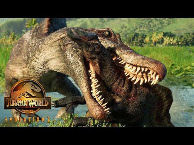 Spinosaurus HUNTS Ouranosaurus!  Jurassic World Evolution 2 - Tales From Isla Sorna [4K]