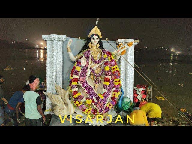 SARASWATI PUJA VISARJAN 2025|SARASWATI IDOL IMMERSION AT NIMTALA|KOLKATA SARASWATI PUJA VISARJAN|