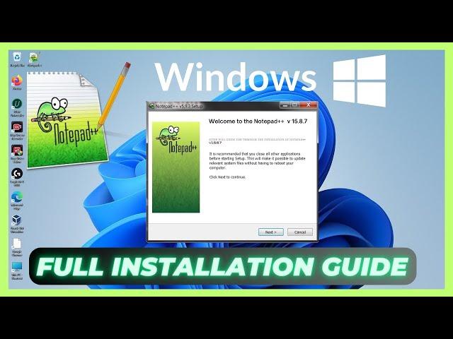 How to Download Latest Version Notepad++ & Install on Windows 10/11