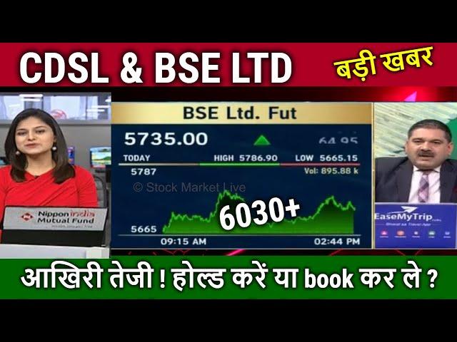 CDSL & BSE LTD share latest news anil singhvi,cdsl,bse share analysis,target tomarrow,nse ipo Date