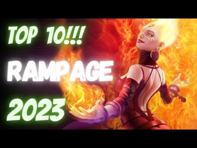 dota 2 highlights top 10 rampage буйство в дота 2 2023 свежие рампаги