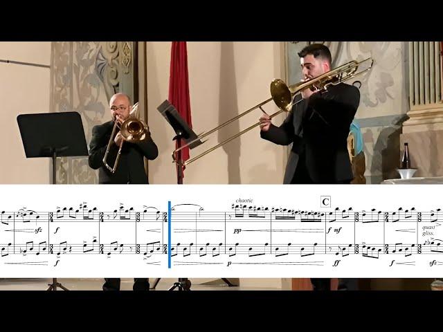 Dance of Fire for two trombones performed by David Rejano and José Vicente Faubel