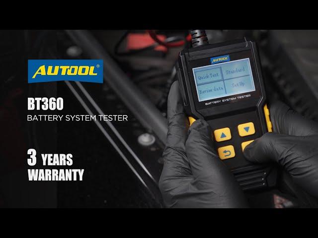  Power Up with the AUTOOL BT360 Battery Tester! (Upgraded version )
