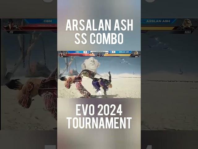 Arsalan Ash Nina Side Step Combo Evo 2024 #arsalanash #tekken8