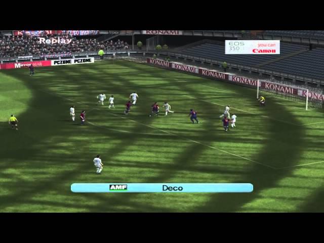 Real madrid vs Barcelona(Pro evolution soccer 2006