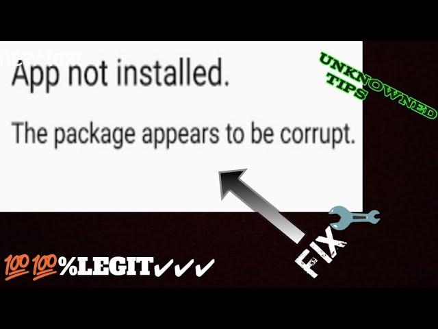 how to fix corrupted apkfile[=direct link=]