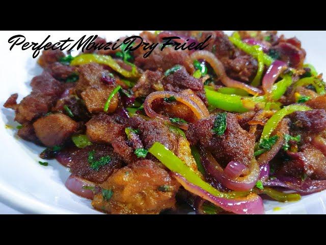 How To Make Delicious Dry Fried Goat Meat || Mbuzi Dry Fry Recipe.