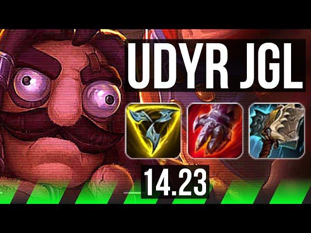 UDYR vs LEE SIN (JGL) | 700+ games | KR Diamond | 14.23