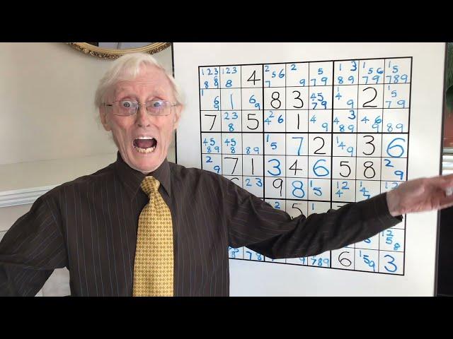 Tutorial #79  A sudoku Puzzle to blow your mind.!!! Locked little numbers.