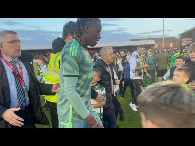 CRAZY PITCH INVASION AT SOMERSET PARK  (AYR UNITED V CELTIC) !!