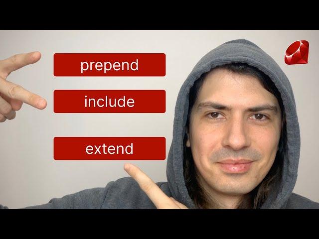 Ruby: include, prepend, extend